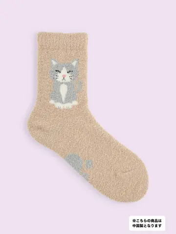 【3足1,386円】モコモコわんこ・にゃんこソックス