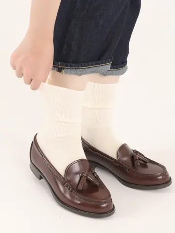 【3足1,386円】ゴム口ゆったりリブベタソックス