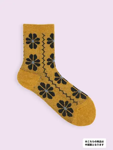 【3足1,386円】毛混タムレトロフリージアソックス