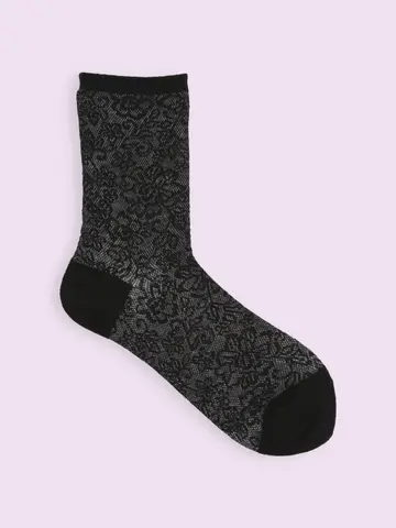 【3足1,386円】レーシーフラワーメッシュソックス