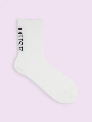 【3足1,386円】リブ風バックロゴソックス