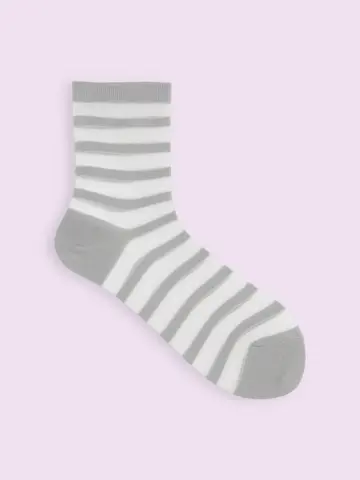 【3足1,386円】クリンプチュールボーダーソックス