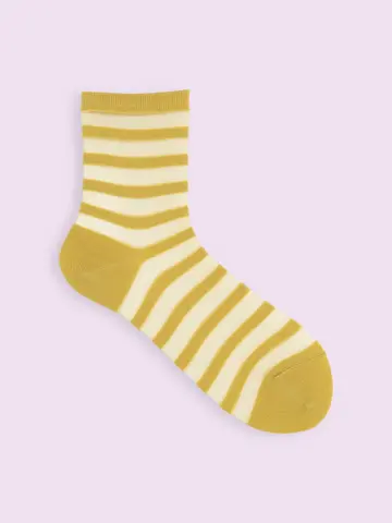 【3足1,386円】クリンプチュールボーダーソックス