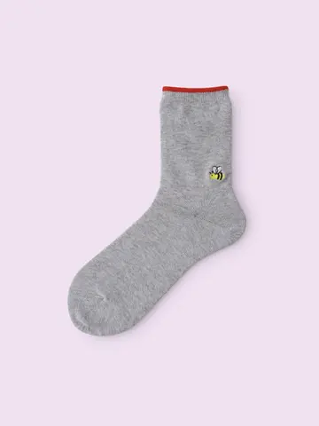 【3足¥1,100】トップ切替刺繍ソックス
