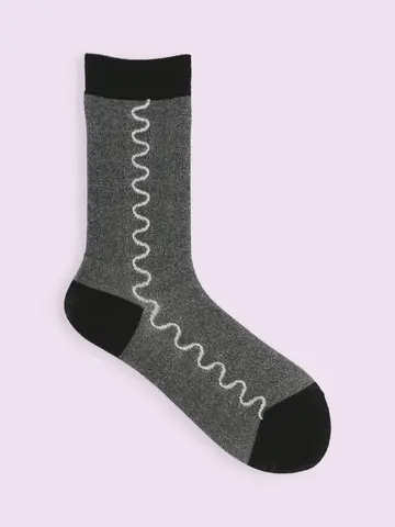 【3足1,386円】サイドうねうねフロートラインハイカット