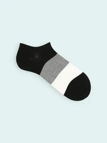 【3足1,386円】メンズ 太切替スニーカー用ソックス