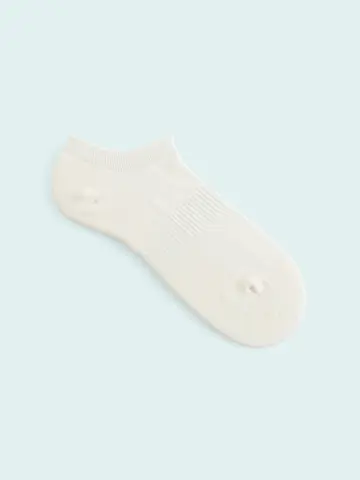 【靴下屋fam】メンズ スポーティ無地パイルスニーカー丈ソックス