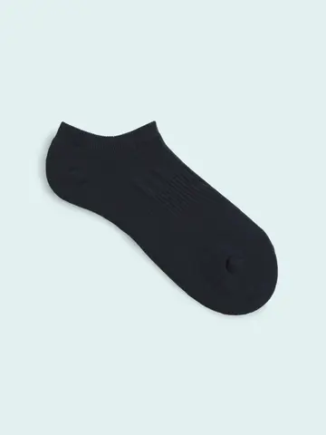 【3足¥1,100】メンズ スポーティー無地パイルスニーカー用ソックス