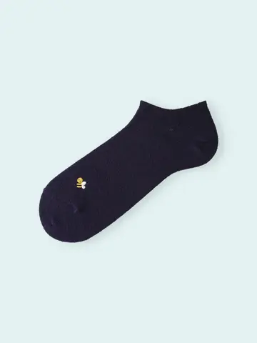 【3足1,386円】メンズ ブークレ刺繍スニーカー用ソックス