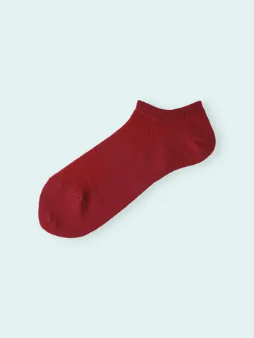 【3足1,386円】メンズ スポーティメッシュ無地スニーカー用ソックス