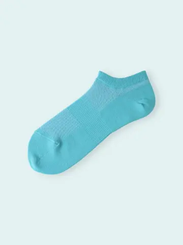 【3足1,386円】メンズ スポーティメッシュ無地スニーカー用ソックス