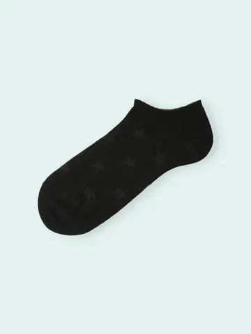 【3足1,386円】メンズ リンクス星柄スニーカー用ソックス