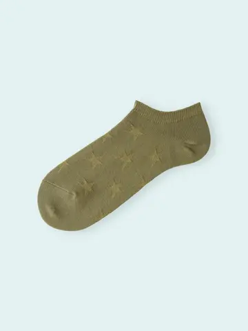 【3足1,386円】メンズ リンクス星柄スニーカー用ソックス