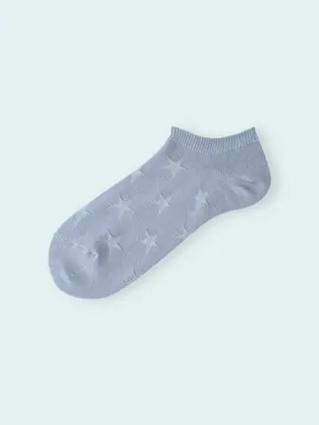 【3足1,386円】メンズ リンクス星柄スニーカー用ソックス