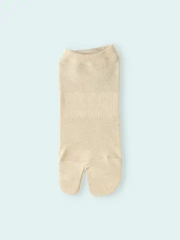 【3足1,386円】メンズ スポーティー足袋メッシュスニーカー用ソックス
