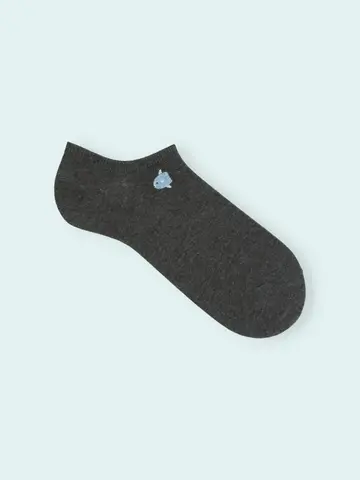 【3足1,386円】メンズ 海のいろいろ刺繍スニーカー用ソックス