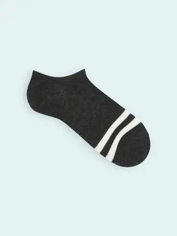 【3足1,386円】メンズ 2本ラインスニーカー用ソックス