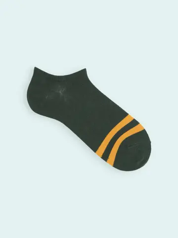 【3足1,386円】メンズ 2本ラインスニーカー用ソックス