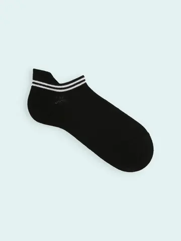 【3足1,386円】メンズ アキレスガード2本ラインスニーカー用ソックス