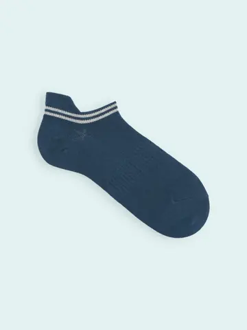 【3足1,386円】メンズ アキレスガード2本ラインスニーカー用ソックス