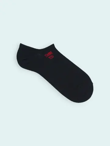 【3足1,386円】メンズ THANKYOU刺繍スニーカー用ソックス