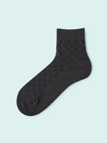 【3足1,386円】メンズ リンクスブロックショートソックス