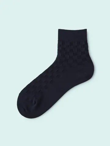 【3足1,386円】メンズ リンクスブロックショートソックス