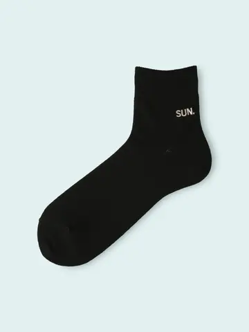 【3足1,386円】メンズ 1週間刺繍ショートソックス