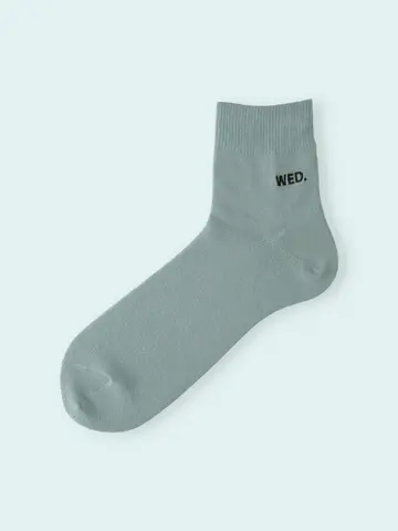 【3足1,386円】メンズ 1週間刺繍ショートソックス