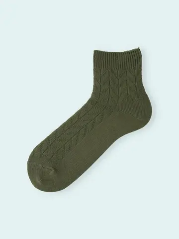 【3足1,386円】メンズ リンクスヘリンボンショートソックス