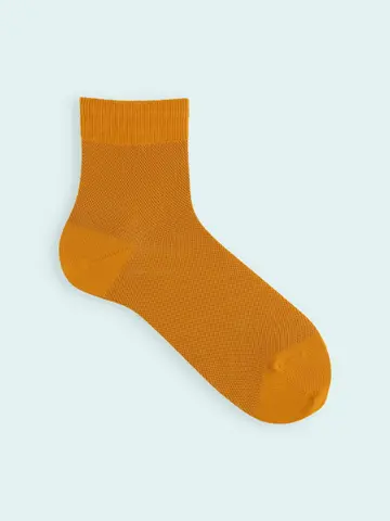 【3足1,386円】メンズ メッシュ無地ショートソックス