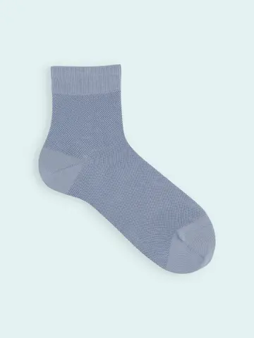 【3足1,386円】メンズ メッシュ無地ショートソックス