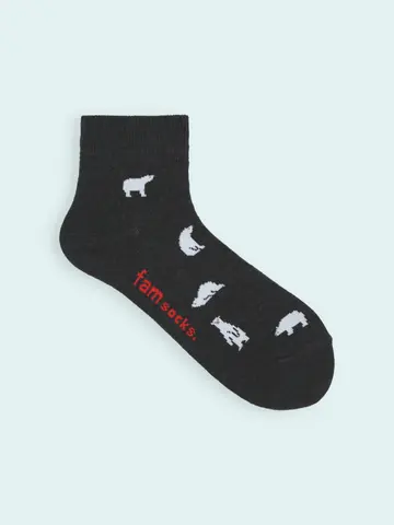 【靴下屋fam】メンズ 氷のいきものショートソックス