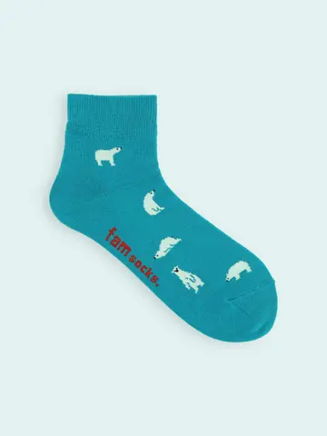 【靴下屋fam】メンズ 氷のいきものショートソックス