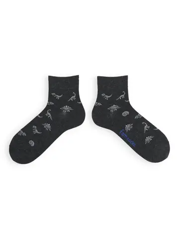 【3足1,485円】メンズ 化石恐竜ショートソックス