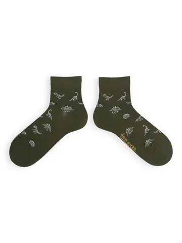 【3足1,485円】メンズ 化石恐竜ショートソックス