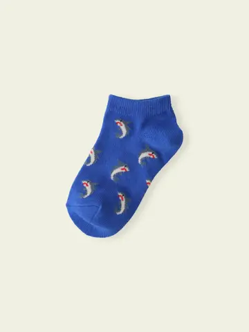 【3足1,485円】キッズ サメスニーカー丈ソックス / 13-15cm