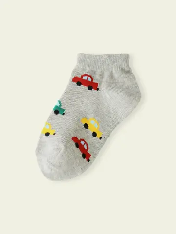 【3足1,386円】キッズ カラフルくるまスニーカー用ソックス