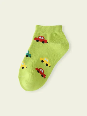 【3足1,386円】キッズ カラフルくるまスニーカー用ソックス