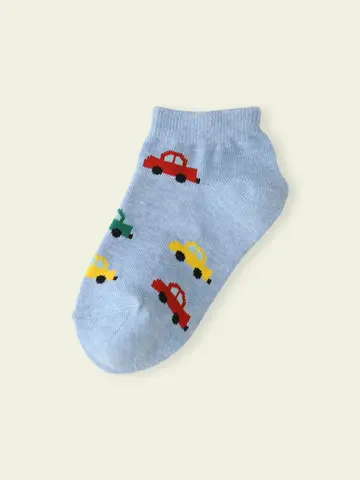 【3足1,386円】キッズ カラフルくるまスニーカー用ソックス