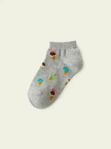 【3足1,386円】キッズ アイスクリームスニーカー用ソックス