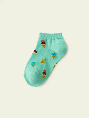 【3足1,386円】キッズ アイスクリームスニーカー用ソックス