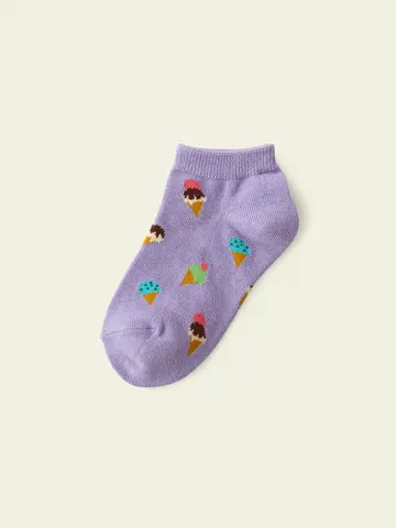 【3足1,386円】キッズ アイスクリームスニーカー用ソックス