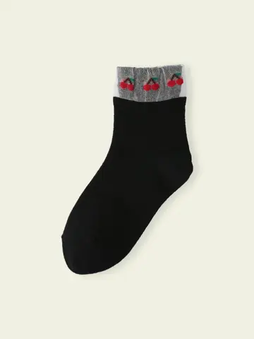 【3足1,386円】キッズ トップチュールフルーツショートソックス