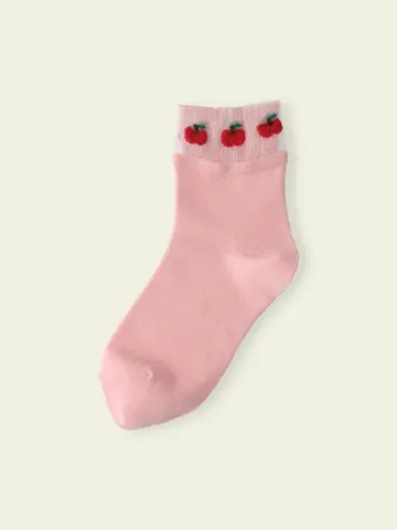 【3足1,386円】キッズ トップチュールフルーツショートソックス