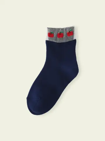 【3足1,386円】キッズ トップチュールフルーツショートソックス