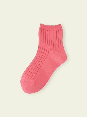 【3足1,485円】キッズ 太リブショートソックス / 13-15cm