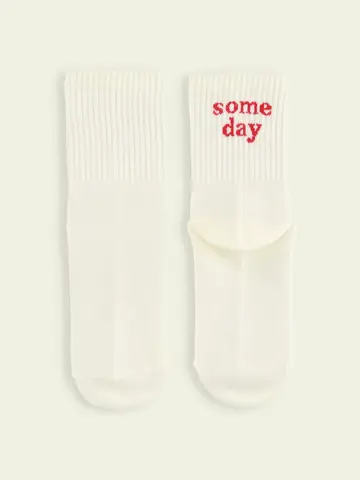 【靴下屋fam】キッズ アメリブロゴショートソックス