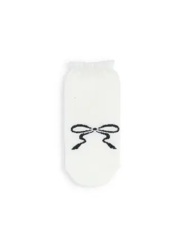 【3足1,485円】キッズ フロントリボンソックス / 16-18cm