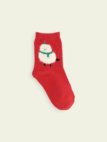 【3足1,386円】キッズ クリスマス限定 もふもふ動物ショートソックス